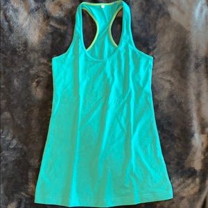 Blue lululemon tank